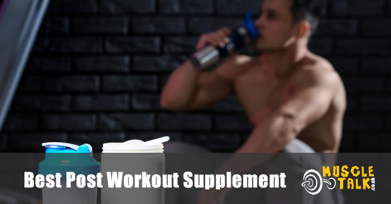 Man drinking a supplement after his workout